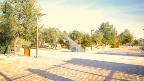 The Parque Forestal De Valdebebas in Madrid, Spain Stock Footage 124039268