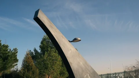 The Parque Forestal De Valdebebas in Madrid, Spain Stock Footage 124179875