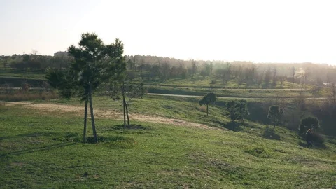 The Parque Forestal De Valdebebas in Madrid, Spain Stock Footage 124180065