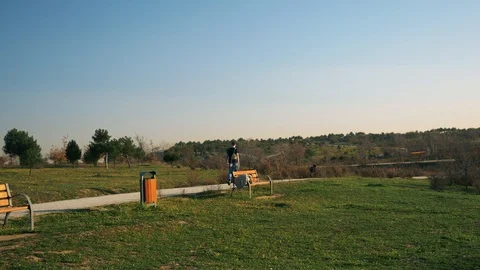 The Parque Forestal De Valdebebas in Madrid, Spain Stock Footage 124239038