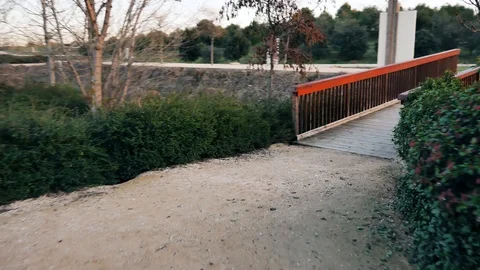 The Parque Forestal De Valdebebas in Madrid, Spain Stock Footage 124328508