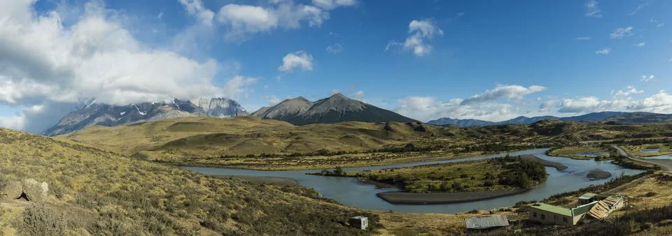 Parque nacional Torres del Paine,Sistema Nacional de reas Silvestres Protegid Stock Photos