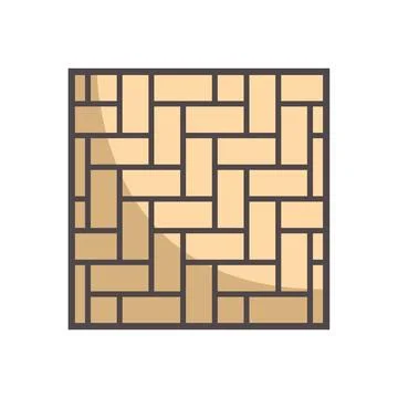 Parquet floor showing herringbone pattern for home interior design Illustrazione stock