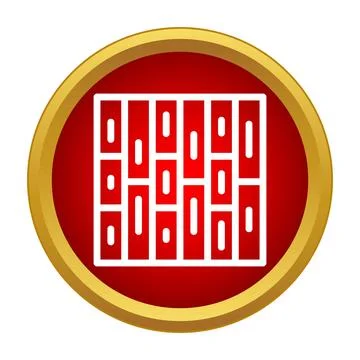 Parquet flooring pattern icon inside a gold circle Illustrazione stock