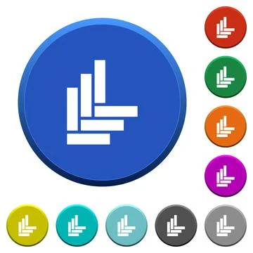 Parquet pattern beveled buttons Illustrazione stock