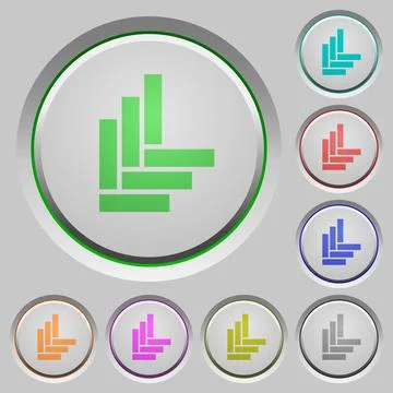 Parquet pattern push buttons Illustrazione stock