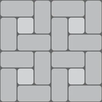Parquet paving pattern, garden sidewalk surface Stock Illustration