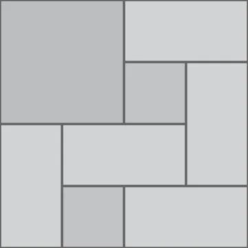 Parquet paving pattern with granite tiles Stock Illustration