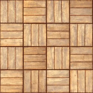 Parquet - realistic vector seamless texture Illustrazione stock