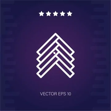 Parquet vector icon Illustrazione stock