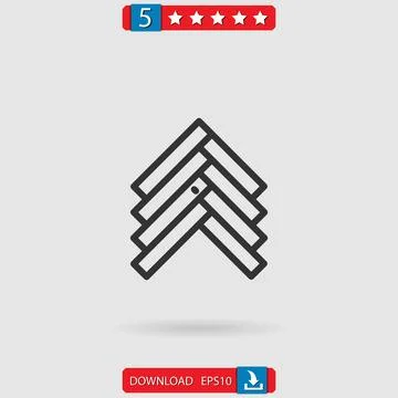 Parquet vector icon Stock Illustration