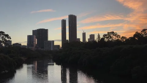 Parramatta skyline Stock Footage 336415831