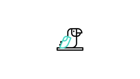 Parrot Animated Icon Stock Footage 320234818