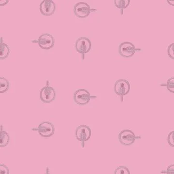 Parrot balloons seamless pattern. Circus balloon background. Stock Illustration