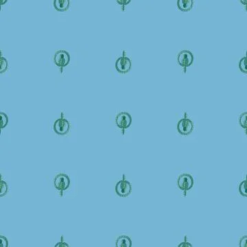 Parrot balloons seamless pattern. Circus balloon background. Stock Illustration