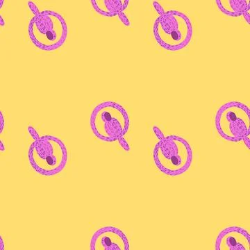 Parrot balloons seamless pattern. Circus balloon background. Illustrazione stock