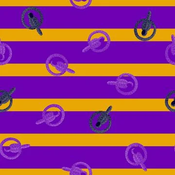 Parrot balloons seamless pattern. Circus balloon background. Illustrazione stock