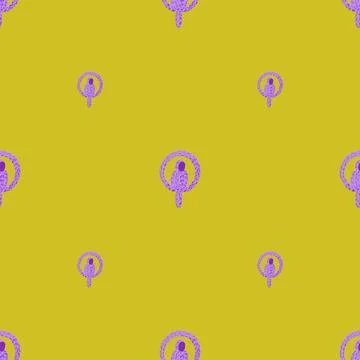 Parrot balloons seamless pattern. Circus balloon background. Stock Illustration