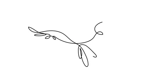 Parrot bird. Continuous line drawing. Editable line Vector illustration Stock Footage 143528637