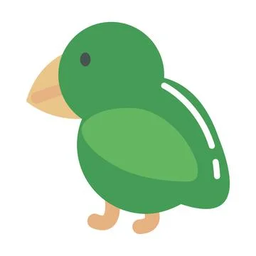 Parrot bird icon Stock Illustration
