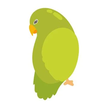 Parrot bird icon Stock Illustration