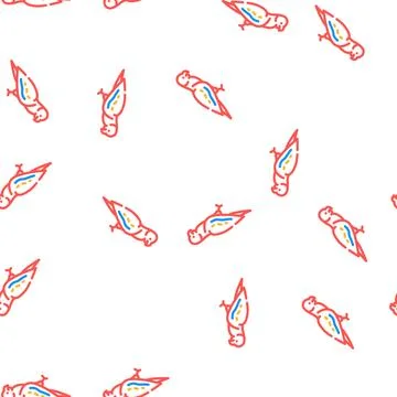 Parrot bird vector seamless pattern イラスト素材