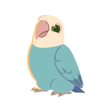 Parrot cute animal Stock Illustration