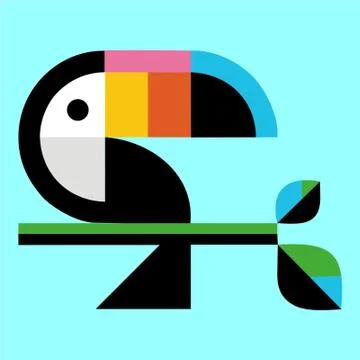 Parrot design for pattern Stock Illustration