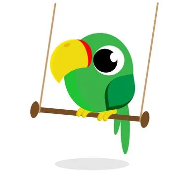 Parrot flat vector 库存插图