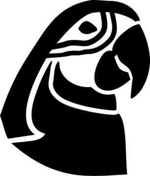 Parrot head 스톡 일러스트