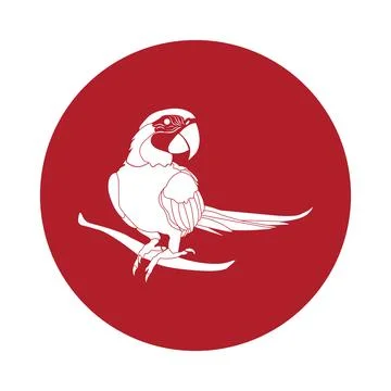 Parrot icon Stock Illustration