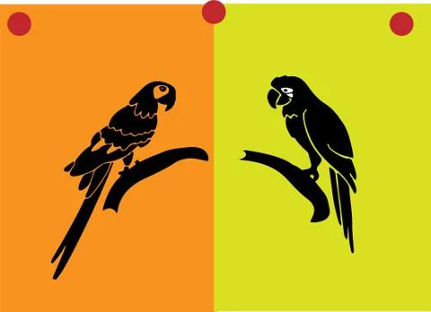 Parrot icon isolated on background Stock Illustration