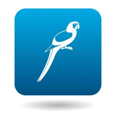 Parrot icon, simple style Illustrazione stock