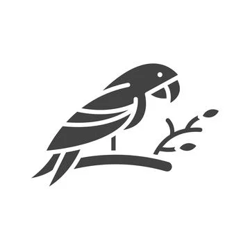 Parrot icon vector image. 库存插图