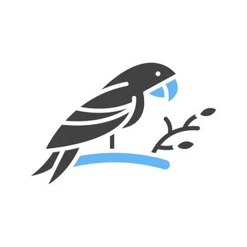 Parrot icon vector image. イラスト素材