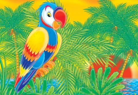 Parrot Stock Illustration