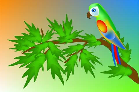 Parrot Stock Illustration