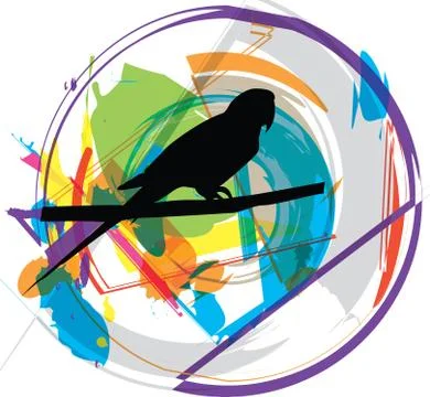 Parrot illustration Stock Illustration