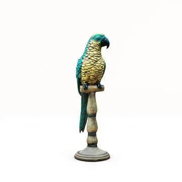 Parrot isolated on white Stock Illustration