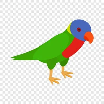 Parrot isometric icon Illustrazione stock