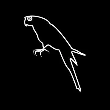 Parrot it is icon . Illustrazione stock