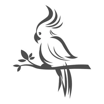 Parrot logo icon design Stock Illustration