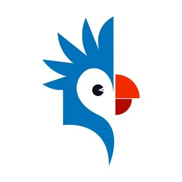 Parrot logo icon design Stock Illustration