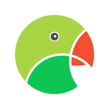 Parrot logo icon design Stock Illustration