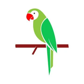 Parrot logo icon design Stock Illustration
