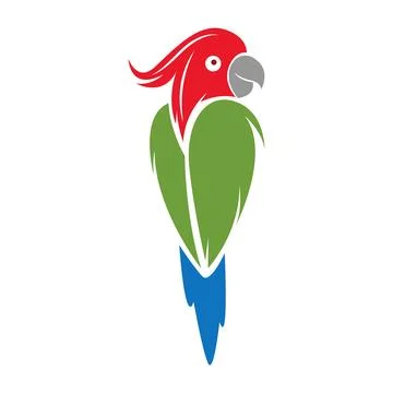 Parrot logo icon design Stock Illustration