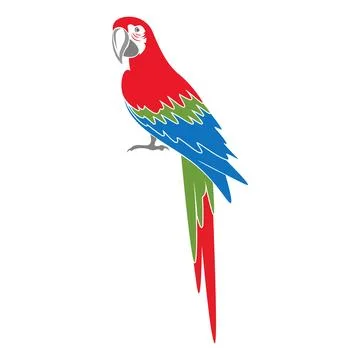 Parrot logo icon design Stock Illustration
