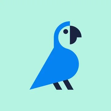 Parrot Logo 스톡 일러스트