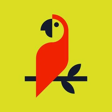 Parrot Logo Illustrazione stock