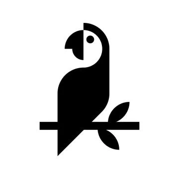 Parrot Logo 스톡 일러스트